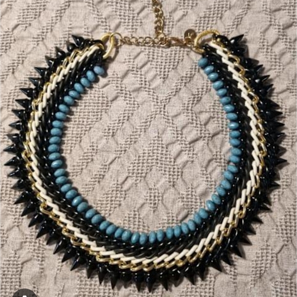 Stella & Dot Jewelry - Stella & Dot Tempest bib necklace, Boho, Gith, Beaded
